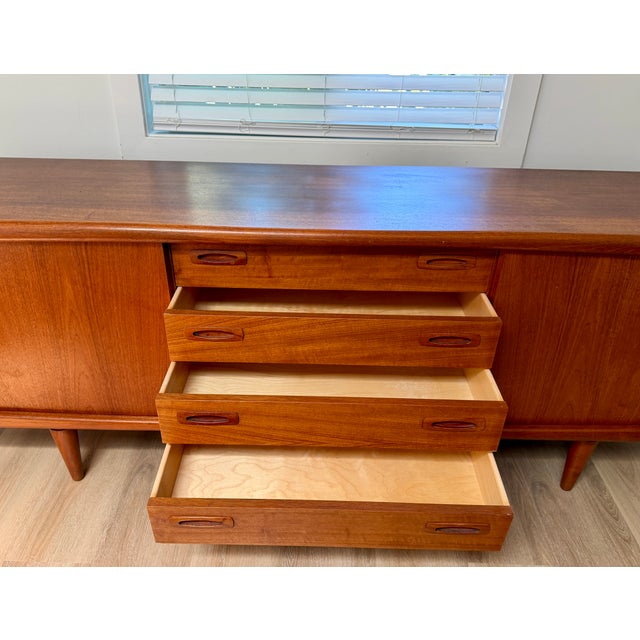 h.p. Hansen Teak Sideboard, Scandinavian Modern, Denmark, 1962. Located Near Sf, Ca For Sale In San Francisco - Image 6 of 9