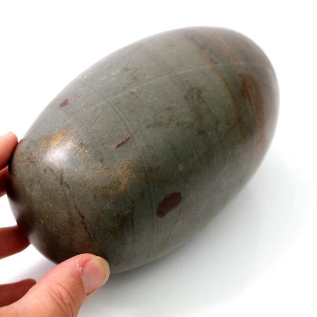 Metal Antique Indian Shiva Lingam Fertility Stone on Cast Brass Tripod Stand For Sale - Image 7 of 10