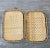 Circa 1970 Rattan & Bamboo Wooden Bottom Tiki Trays – a Pair For Sale - Image 13 of 13