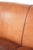 Sheepskin 2-Seater Sofa with Warm Cognac Brown Color Scheme and Finish with Black Piping For Sale - Image 14 of 15