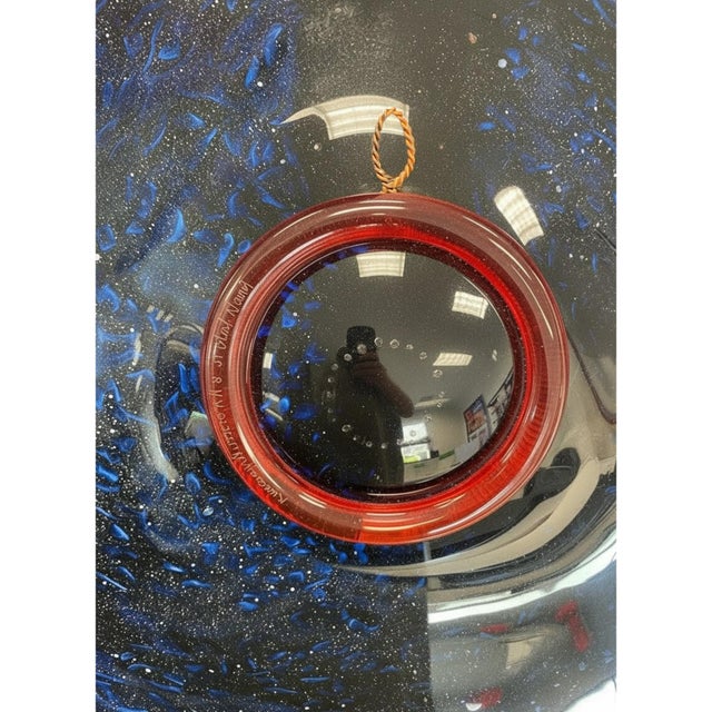 Early 21st Century Massive Michael Nourot Centerpiece Bowl 27" Handblown Art Glass Wall Charger For Sale - Image 5 of 18
