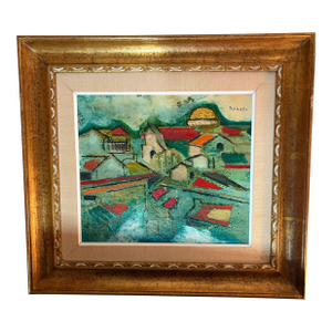 Vintage Lazzaro Donati Oil on Board Painting