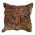 Pillow W/Antique Persian Rug Fragment, 1'4" X 1'4" For Sale