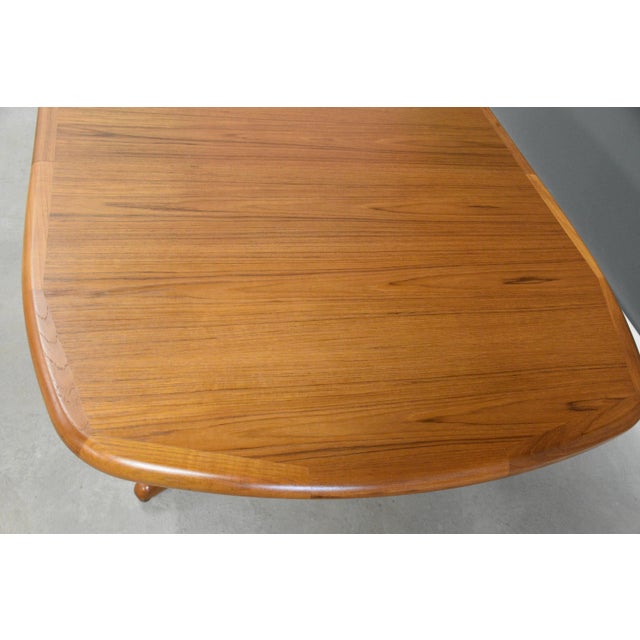 1970s Refinished 72” Danish Modern Teak Dining Table For Sale - Image 10 of 11