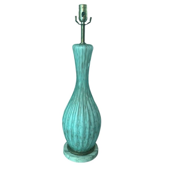 Contemporary 1950s Murano Glass Lamp For Sale - Image 3 of 5