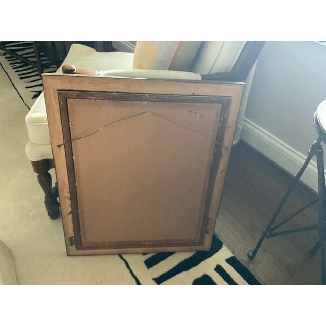 Antique Ornate Wooden Rococo Frame With Mirror For Sale In Chicago - Image 6 of 10