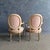 Early 20th Century Pair of Louis XVI Style Painted and Upholstered Armchairs For Sale In Los Angeles - Image 6 of 12