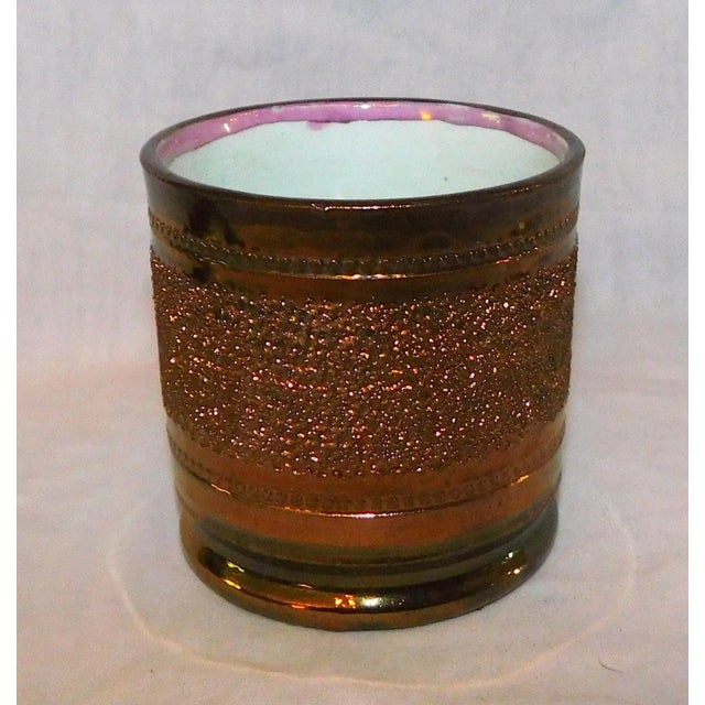 Antique Copper Luster Mug For Sale - Image 4 of 7