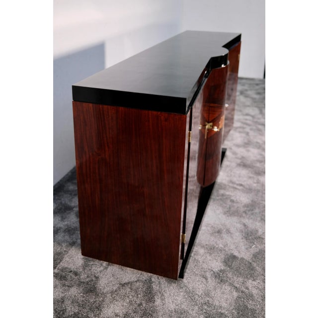 Art Deco Sideboard with Typical Inlays of Various Fruitwoods, 1930s For Sale - Image 3 of 10