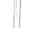 Discover the serene elegance of these 10K white gold threader earrings, where sophistication meets modern design. Each...