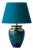 Antique Art Deco Pottery Table Lamp with Japanese Florals and with New Dupion Silk Shade from PZH Gouda, 1920s For Sale
