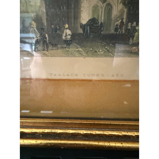 Pair of Antique Hand-Colored Scottish Steel Engravings by w.h. Bartlett & Thomas Allom, C. 1840 For Sale - Image 9 of 12