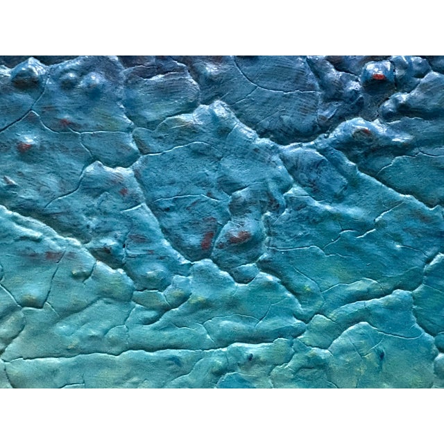 1980s Oil Painting - Ocean Blue For Sale - Image 5 of 13
