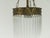 Solid brass hanging lamp with glass rods. The lamp gives a cozy non -dazzling light. The light is spread through the glass...