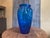 1920s French Art Deco Cobalt Blue Vase, 1930s For Sale - Image 5 of 14