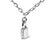 Contemporary .925 Sterling Silver 1/4 Cttw Diamond Lock 18" Pendant Necklace with Paperclip Chain (H-I Color, SI2-I1 Clarity) For Sale - Image 3 of 6