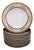 Orsay Sky Grey Limoges Porcelain Soup Plates by Philippe Deshoulières, France, 2010s, Set of 12 For Sale