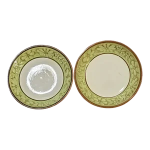 Vintage Pair of Stangl Pottery Hand Painted "Blossom Ring Pattern" Bowls