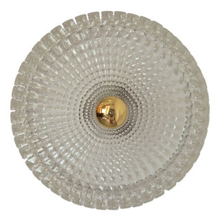 Large Mid-Century Acrylic Flush Mount, Germany, 1970s For Sale