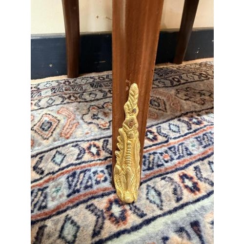 Inlaid Oval Side Table For Sale - Image 4 of 5