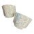Vintage Italian Fortuny Fabric Half Drum Lamp Shades - A Pair For Sale