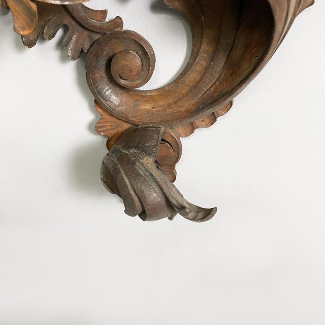 Italian Wall Shelf in Crafted Wood, 1930s For Sale - Image 16 of 18