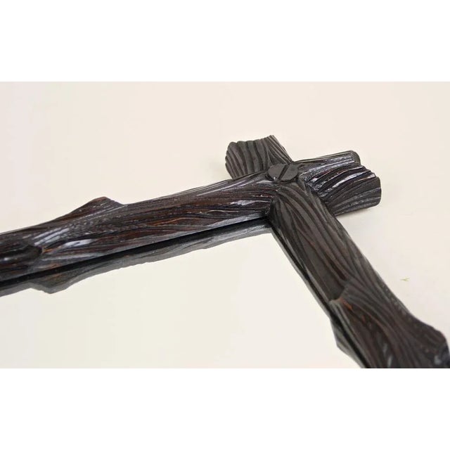 Black Forest Hand-Carved Wall Mirror, Austria, 1880s For Sale - Image 11 of 15