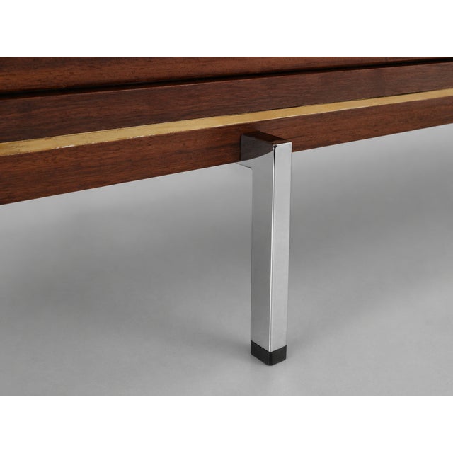 Brown Large Model 167/6 Credenza by Pieter de Bruyne for Al Meubel / V-Form, Belgium, 1961 For Sale - Image 8 of 11