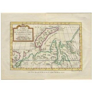 Antique Map of Nova Zembla Russia by J.N. Bellin, 1757 For Sale