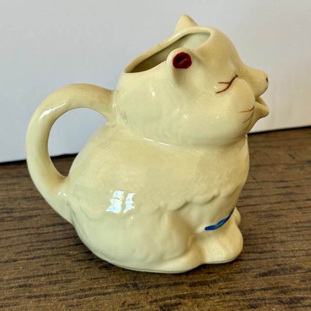 Mid-Century Modern 1950s Mid-Century Modern Shawnee Pottery Puss 'N Boots Creamer Mini Pitcher For Sale - Image 3 of 9
