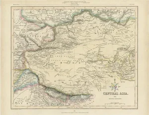 Antique Map of Central Asia, 1841