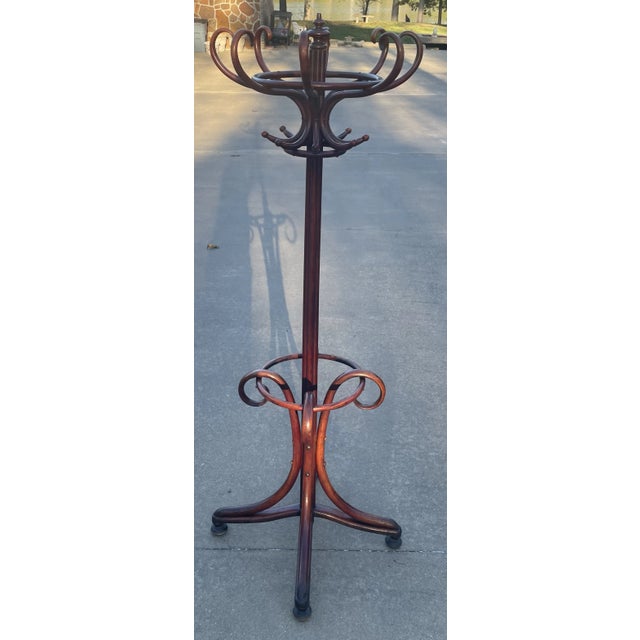 Brown Vintage Thonet Bent Wood Coat Racks For Sale - Image 8 of 12