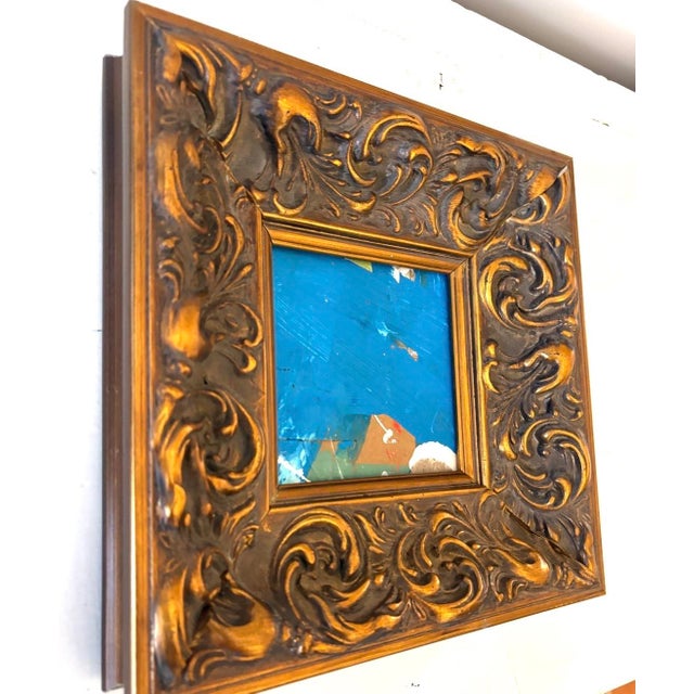 Abstract Sarah Trundle, Contemporary Abstract Framed Mixed Media Painting, "Bluebird" For Sale - Image 3 of 3