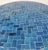 Moroccan 32" Moroccan Round Mosaic Table, Blue Petrol Bejmat Style / Squares For Sale - Image 3 of 5