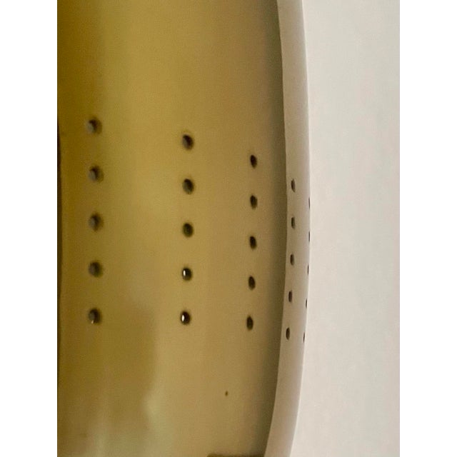 Mid-Century Modern Gerald Thurston for Lightolier Walnut & Brass Torchiere Floor Lamp For Sale - Image 3 of 6