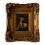 Late 20th Century Original Greyhound Oil Painting, Hand Painted Whippet Portrait, Vintage Gilded Frame, Dog Lover Wall Art, One of a Kind Artwork For Sale