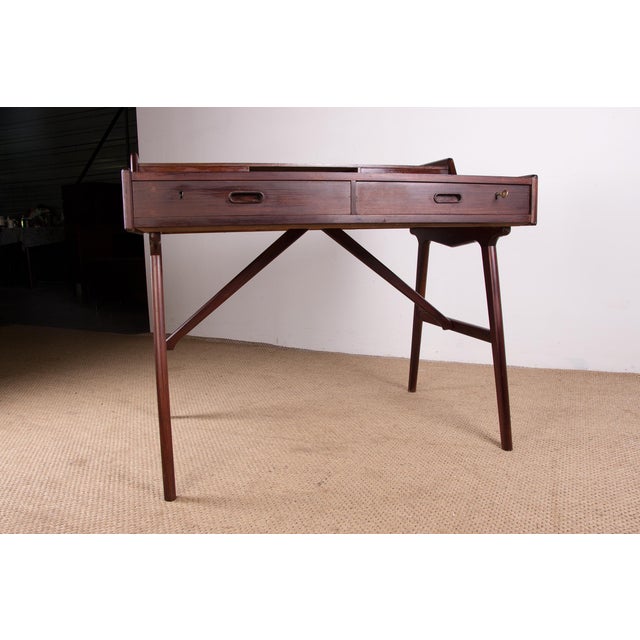 Danish Model 56 Desk in Rosewood by Arne Wahl Iversen for Vinde Mobelfabrik, 1960s For Sale - Image 15 of 18