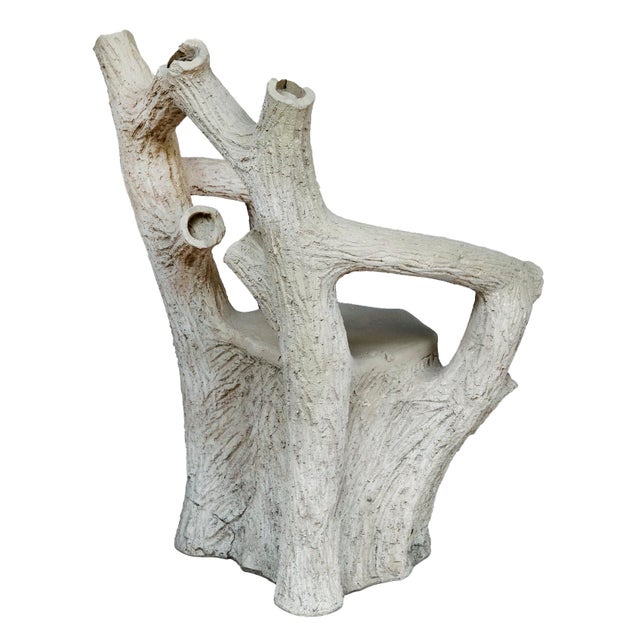 Vintage Faux Bois Fiberglass Tree Chair For Sale In Los Angeles - Image 6 of 10