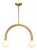 Regina Andrew Happy Steel Pendant, Small, Natural Brass For Sale