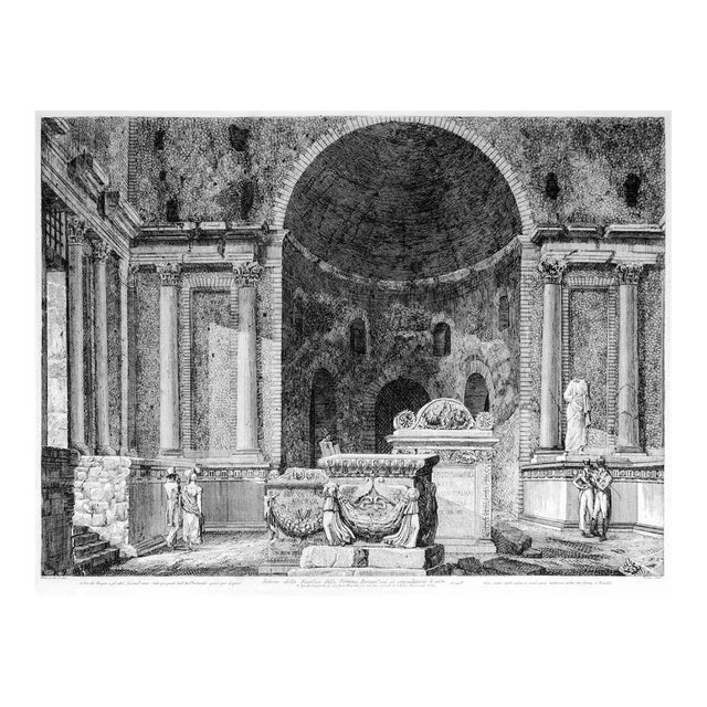 Interno della Basilica della Fortuna Prenestina - by L. Rossini - 1826 1826 For Sale