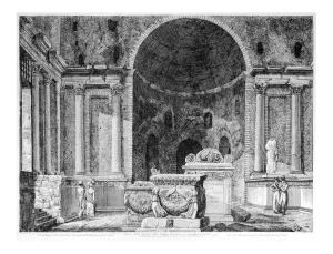 Interno della Basilica della Fortuna Prenestina - by L. Rossini - 1826 1826