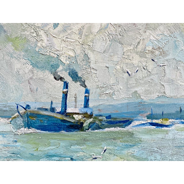 Impressionistic View of Eltville am Rhein by Rheingau Artist Willy Holtmann, 1930 For Sale - Image 10 of 12