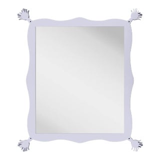 Fleur Home Carnival Iko Iko Rectangle Mirror in Spring Iris, 51x63 For Sale