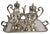 Silver Metal Tea or Coffee Service, 1905, Set of 5 For Sale