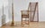 2020s Handwoven Malawi Cane Bar Stool in Traditional Weave With White Linen Cushion For Sale - Image 5 of 7