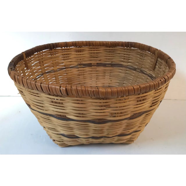 Vintage Woven Chinese Basket For Sale In Dallas - Image 6 of 6