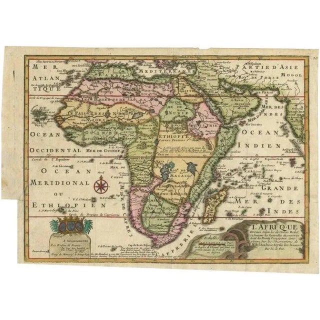 Antique Map of Africa, 1717 For Sale - Image 6 of 6
