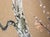 Tan Showa Era C. 1970s Japanese Maki-E Byobu Screen "Blossoming Sakura and Asters" For Sale - Image 8 of 18
