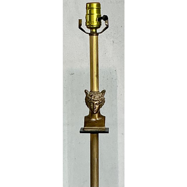 Vintage Regency Winged Mercury Floor Lamp For Sale - Image 4 of 6