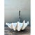 Metal Vintage Monumental Metal and Clam Shell Swan Centerpiece For Sale - Image 7 of 12